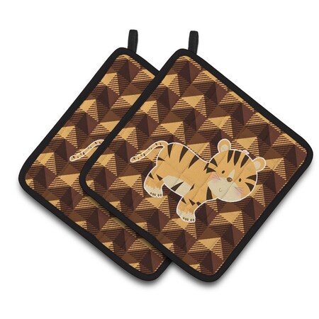 Carolines Treasures Tiger Pair of Pot Holders BB7029PTHD